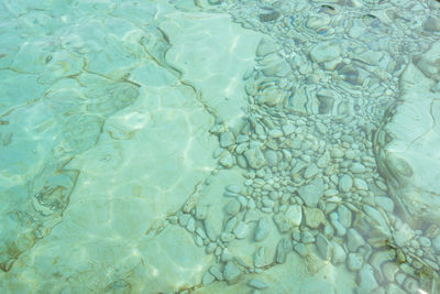 Full frame shot of water in swimming pool