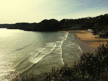 Scenic view of sea against sky