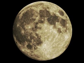 Close-up of moon against sky at night