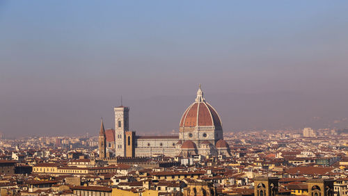 High angle view of florence cityscape