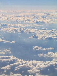 Aerial view of cloudscape