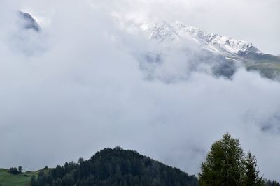 Low angle view of mountain against sky