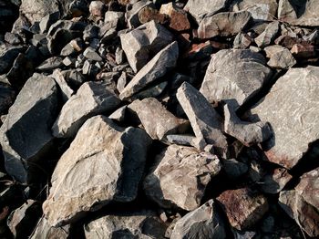 Full frame shot of stones