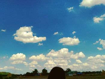 Clouds over landscape