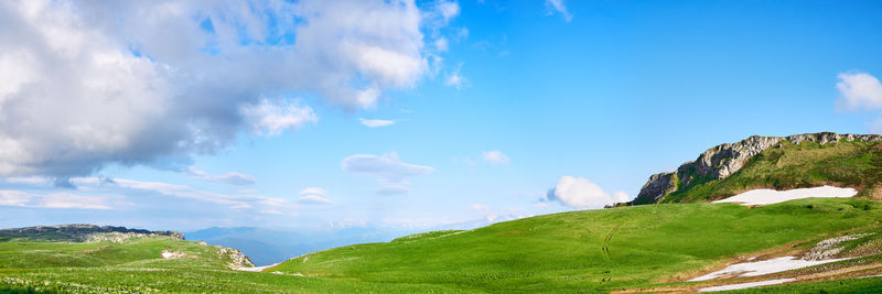 Panoramic view of landscape against sky