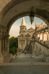 Low angle view of historical building against sky