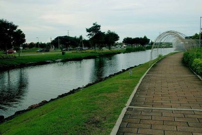 Scenic view of river against sky