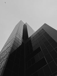 Low angle view of modern building against sky