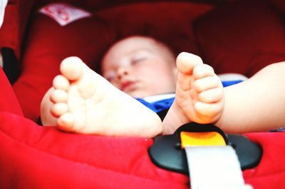 Close-up of baby hands