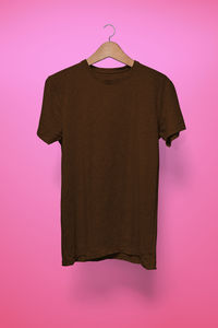 Built structure against pink background