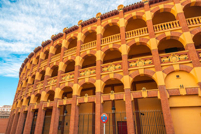 Low angle view of historical building