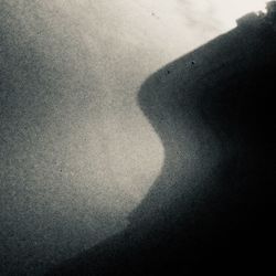 Close-up of shadow of man on wall