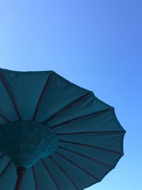 Low angle view of clear blue sky