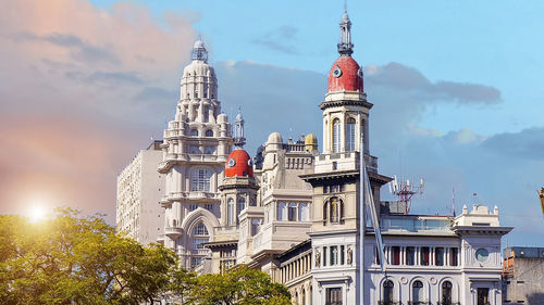 Low angle view of building against sky