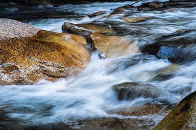 Stream flowing through rocks