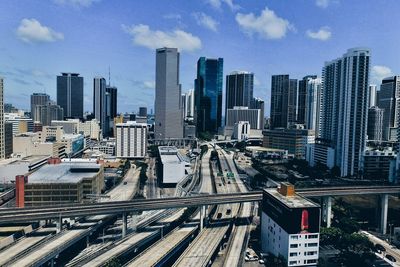 Skyscrapers in city