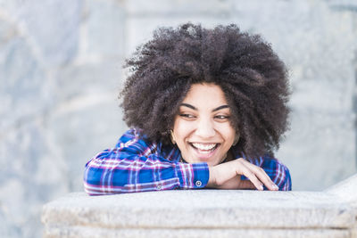 Portrait of a smiling young woman