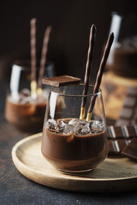 Close-up of coffee on table