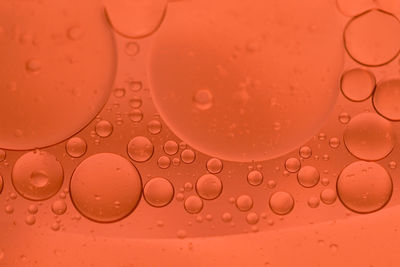 Full frame shot of wet bubbles