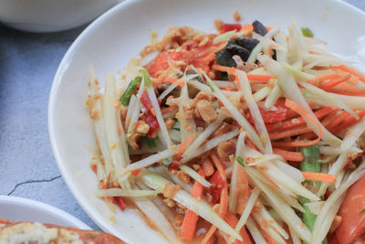 Close-up of food in plate