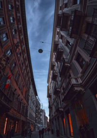 Low angle view of buildings in city