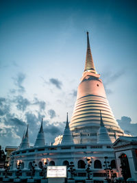 View of temple building against sky