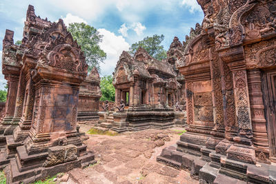 Old temple against sky