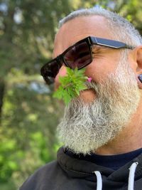 Portrait of man wearing sunglasses