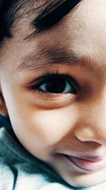 Close-up portrait of boy