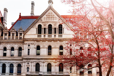 Low angle view of historic building against sky