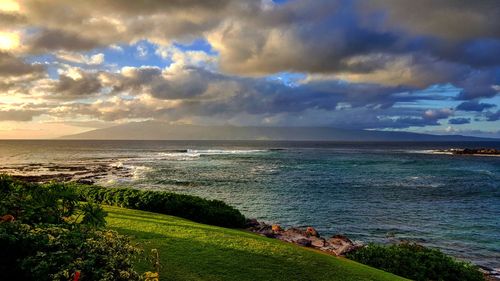 Scenic view of sea against sky