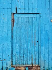 Close-up of old wooden door