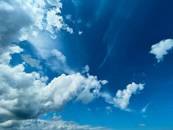 Low angle view of clouds in sky