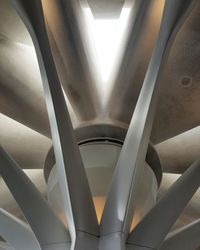 Low angle view of illuminated ceiling