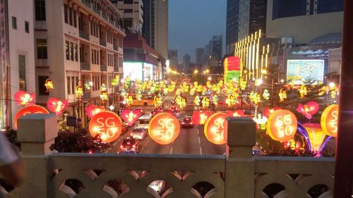 Multi colored lanterns for sale in market