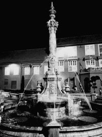 Fountain in a city