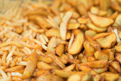 Full frame shot of french fries