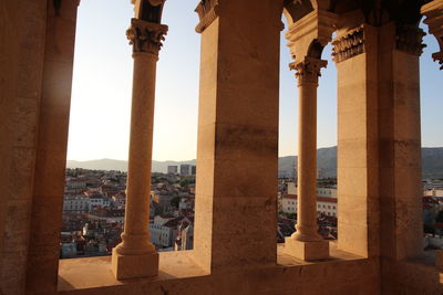 Exterior of historic building against sky
