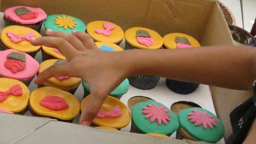 Close-up of multi colored food