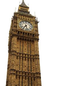 Low angle view of clock tower