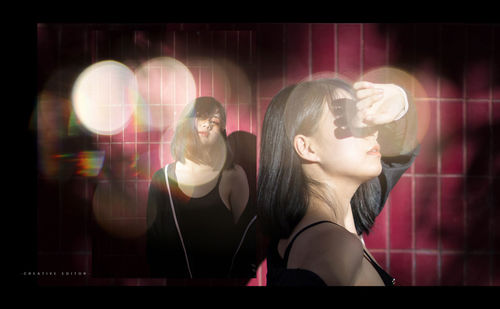 Portrait of young woman