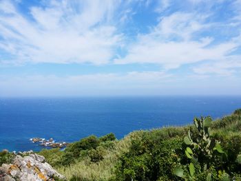 Scenic view of sea against sky