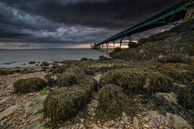 Scenic view of clevedon pier