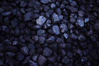 Full frame shot of coal