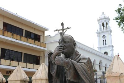 Low angle view of statue