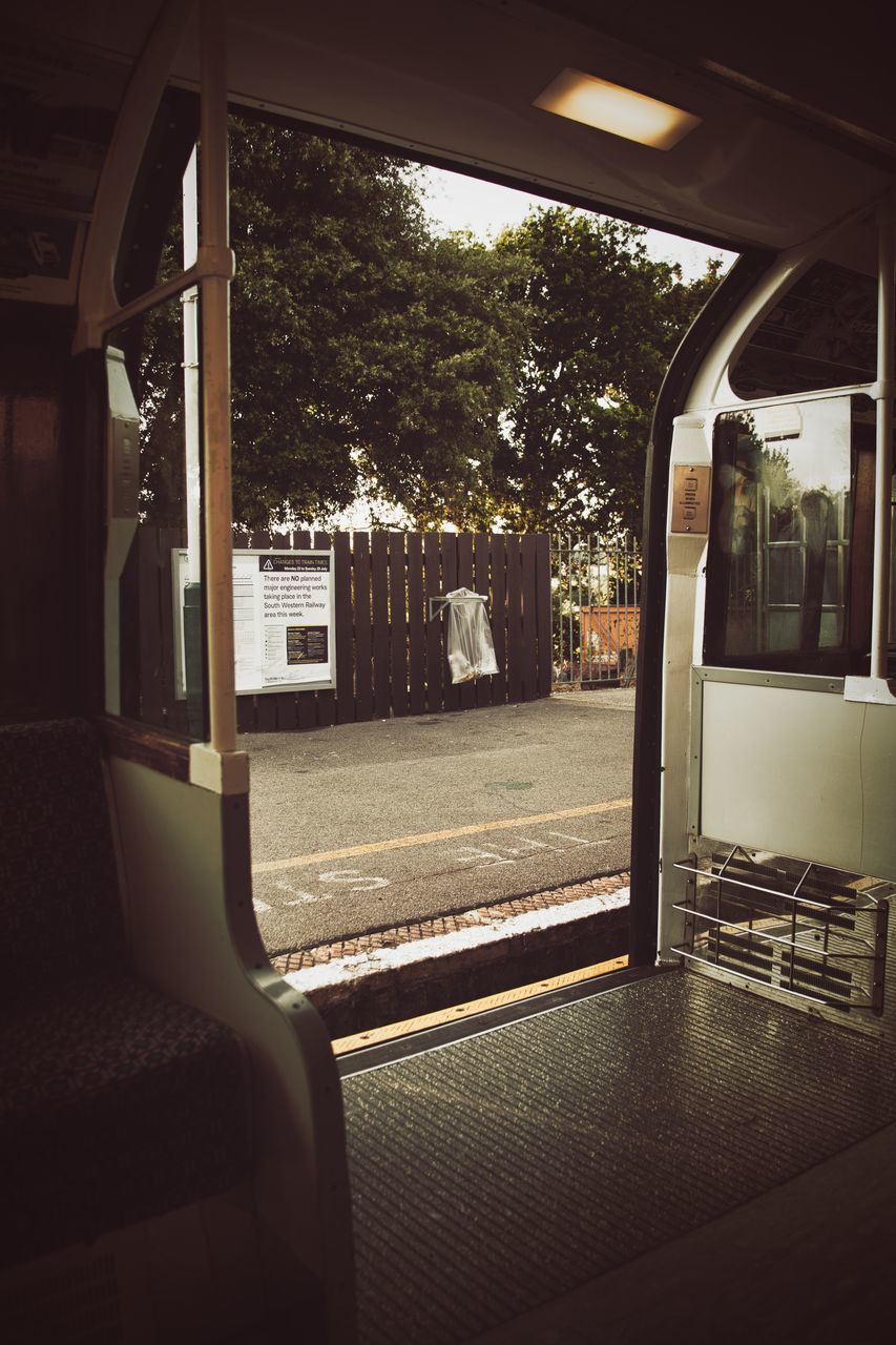 INTERIOR OF TRAIN