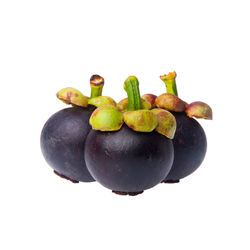 Close-up of fruits against white background