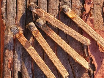 Full frame shot of old wooden plank