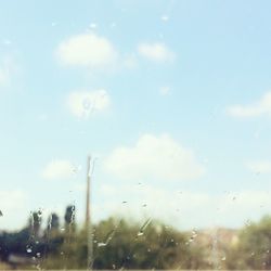 Low angle view of cloudy sky