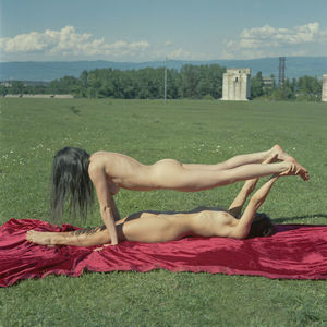 Full length of woman lying on field